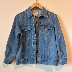 Vintage Women’s Size M Boxy 100% Cotton Denim Jacket, Please Thank You! Brand